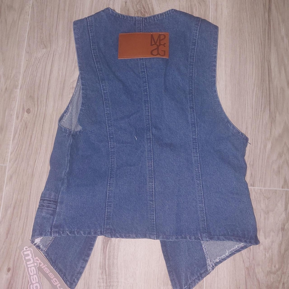 Blue Denim Vest - Picture 2 of 5